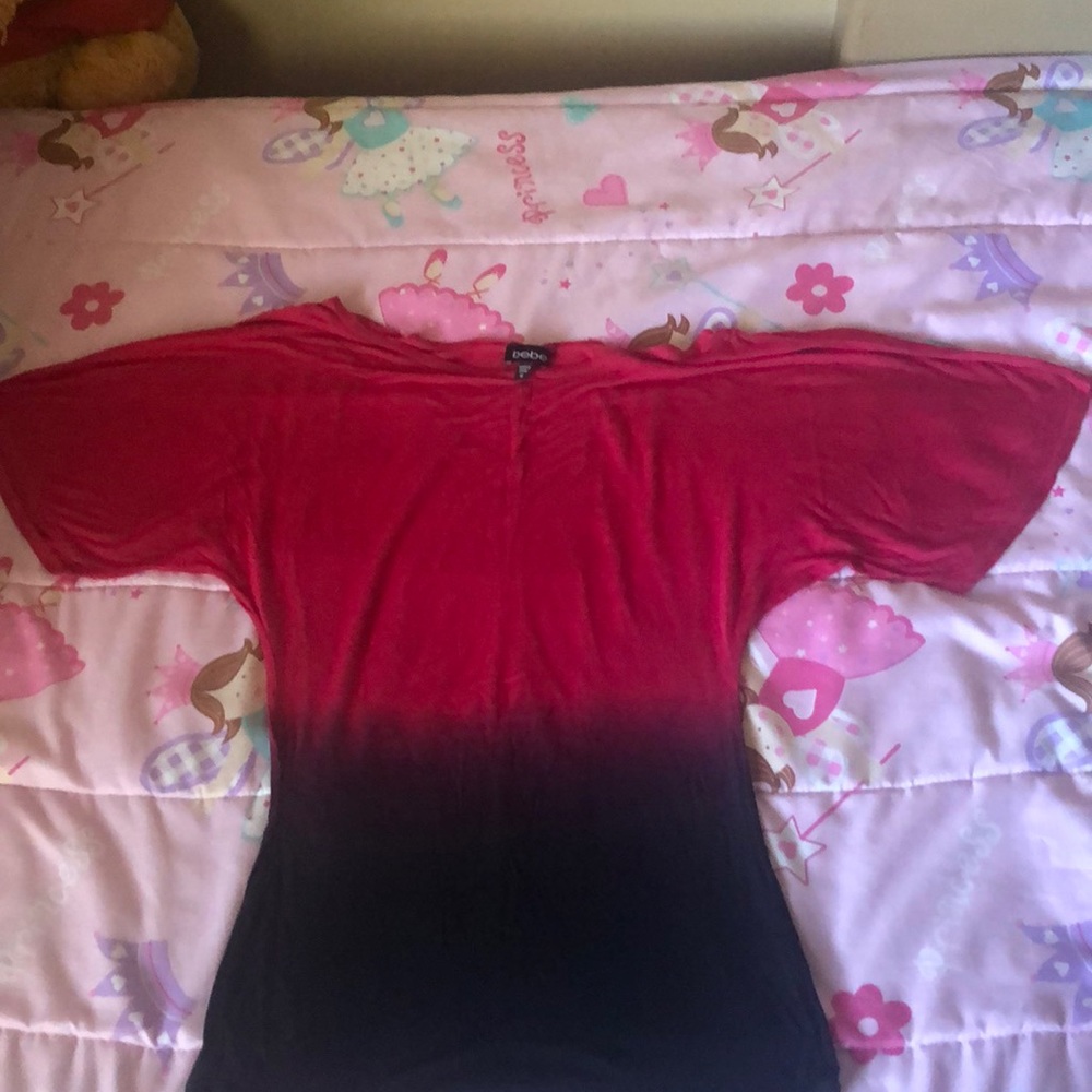 Bebe two tone ombré top